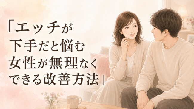 エッチが下手だと悩む女性が無理なくできる改善方法