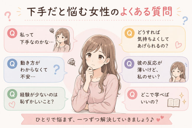 フェラが下手だと悩む女性のよくある質問