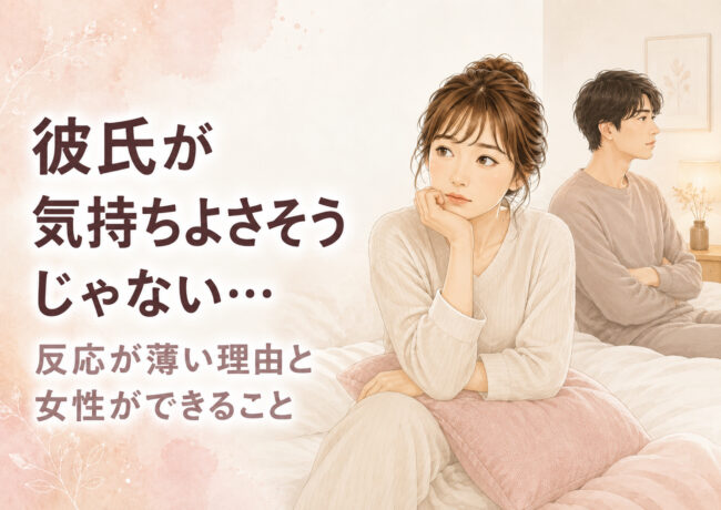 彼氏が気持ちよさそうじゃない…反応が薄い理由と女性ができること