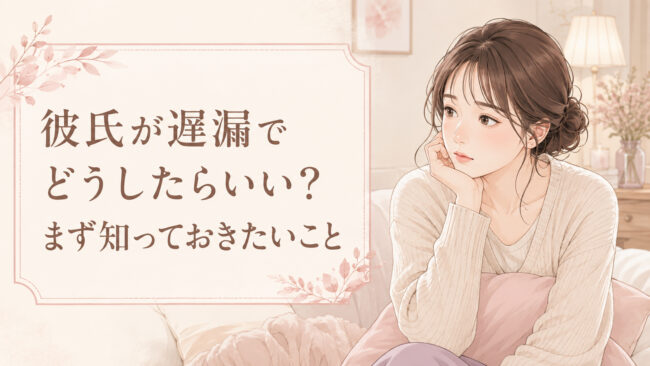 彼氏が遅漏でどうしたらいい？まず知っておきたいこと