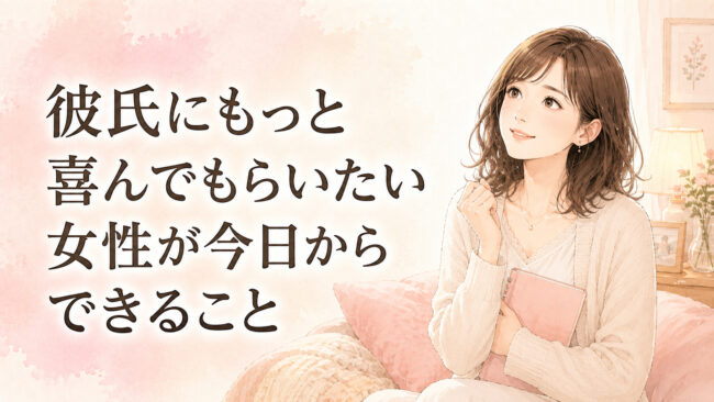 彼氏にもっと喜んでもらいたい女性が今日からできること