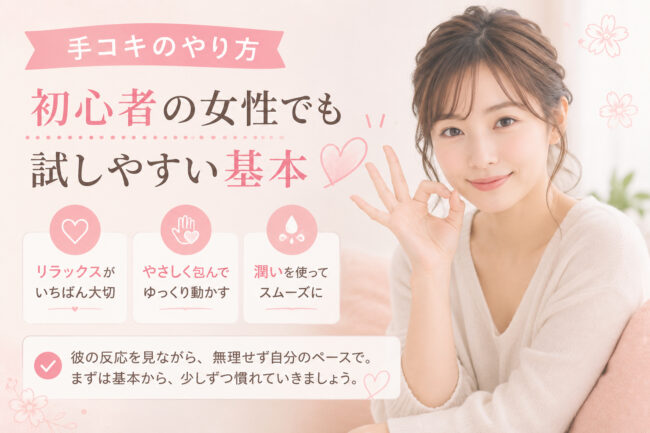 手コキのやり方｜初心者の女性でも試しやすい基本